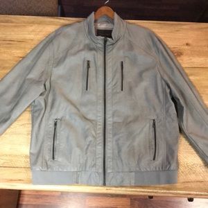 Calvin Klein faux leather motorcycle style jacket
